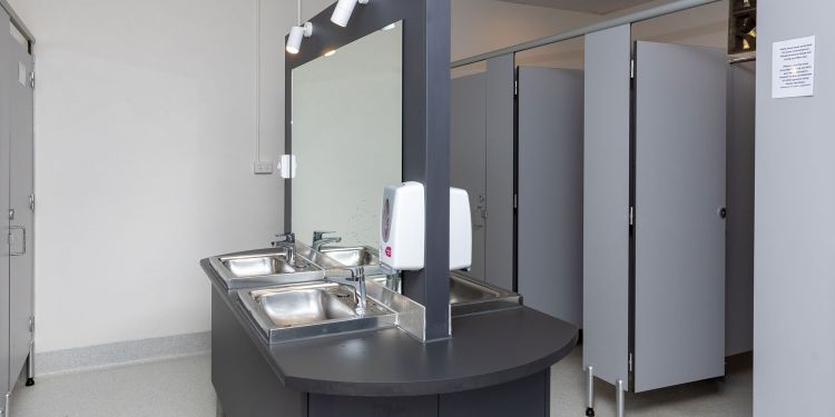 Clean modern amenities at Yea Riverside Caravan Park