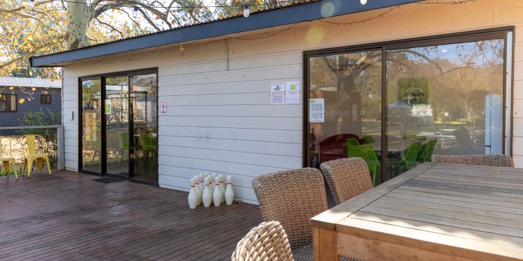 Interior of the new meeting room at Yea Riverside Caravan Park